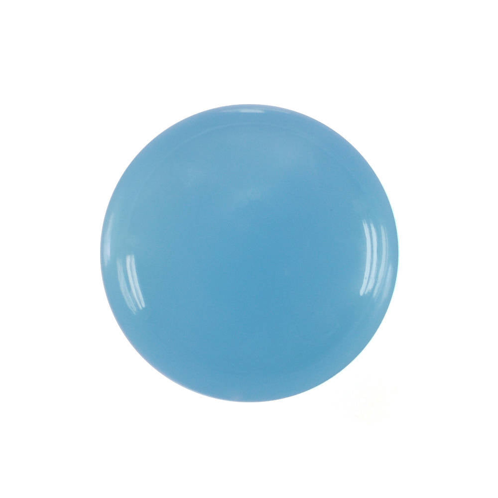 DYED BLUE CHALCEDONY PLAIN ROUND BOTTLE CORK 9.80MM 4.70 Cts.