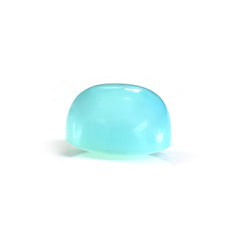 DYED PARIABA CHALCEDONY OVAL CAB FROSTED BOTTOM 10X8MM 4.07 Cts.