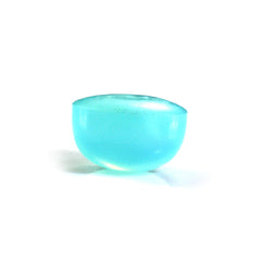 DYED PARIABA CHALCEDONY OVAL CAB FROSTED BOTTOM 10X8MM 4.07 Cts.