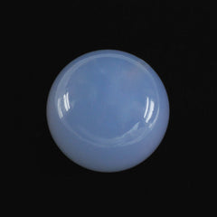 NATURAL BLUE CHALCEDONY ROUND BALL (TURKISH) (HALF DRILL) 14MM 18.78 Cts.