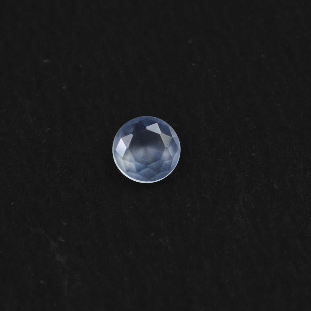 NATURAL BLUE CHALCEDONY SPECIAL CUT ROUND (AFRICAN) 3MM 0.08 Cts.