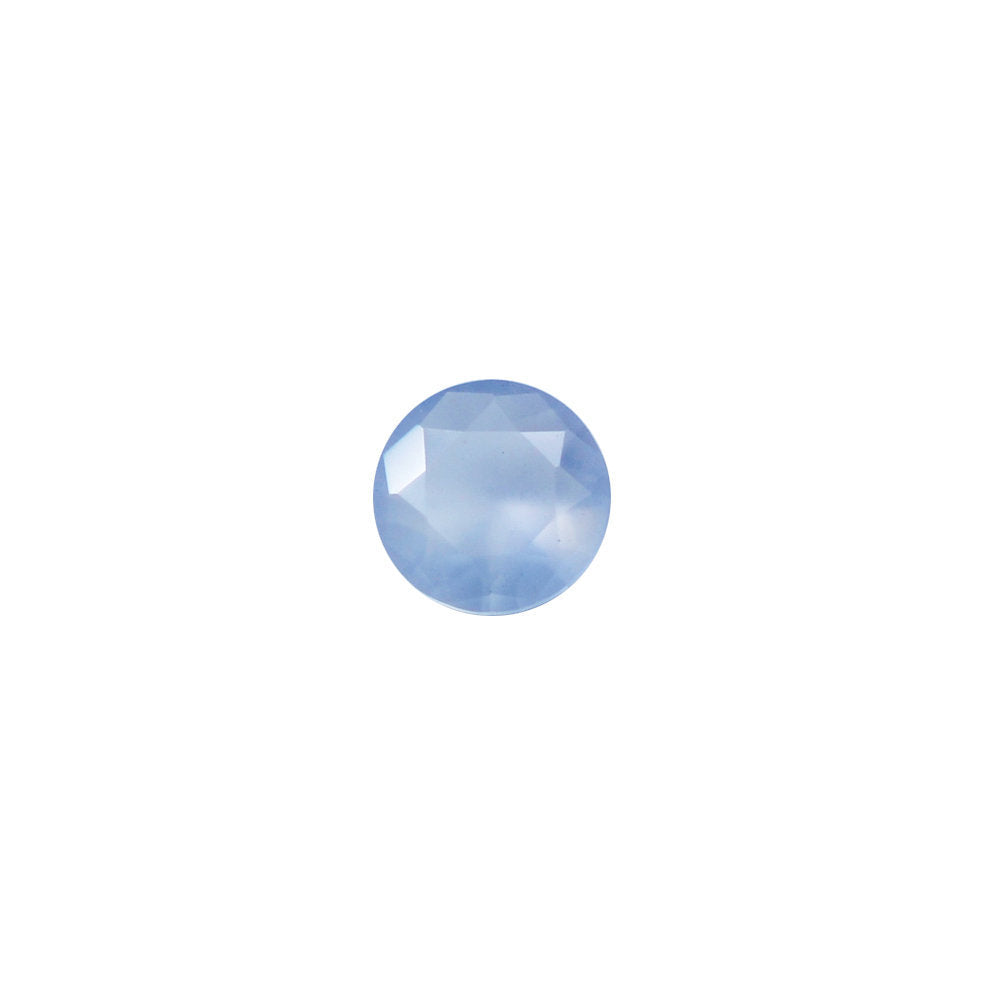 NATURAL BLUE CHALCEDONY SPECIAL CUT ROUND (AFRICAN) 3.50MM 0.10 Cts.