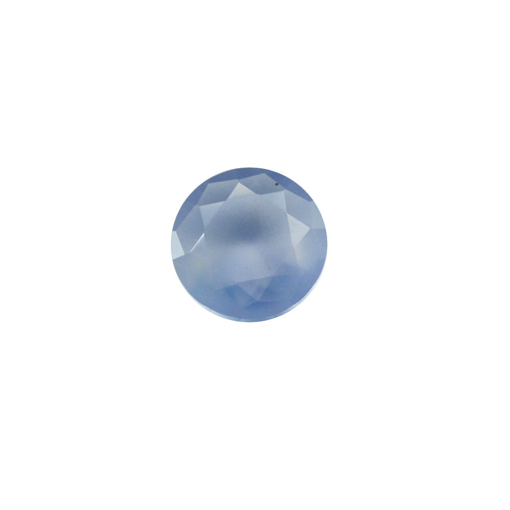 NATURAL BLUE CHALCEDONY SPECIAL CUT ROUND (AFRICAN) 3.80MM 0.20 Cts.