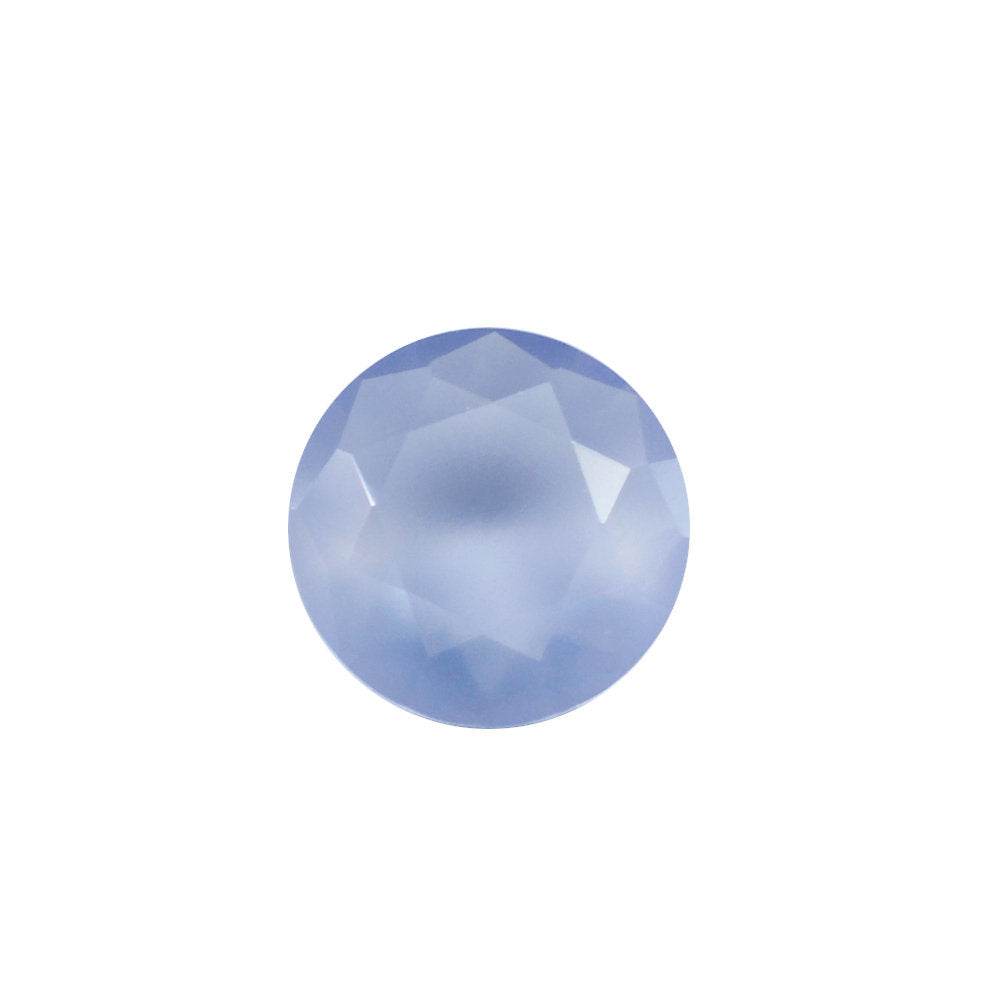 NATURAL BLUE CHALCEDONY SPECIAL CUT ROUND (AFRICAN) 4.20MM 0.25 Cts.