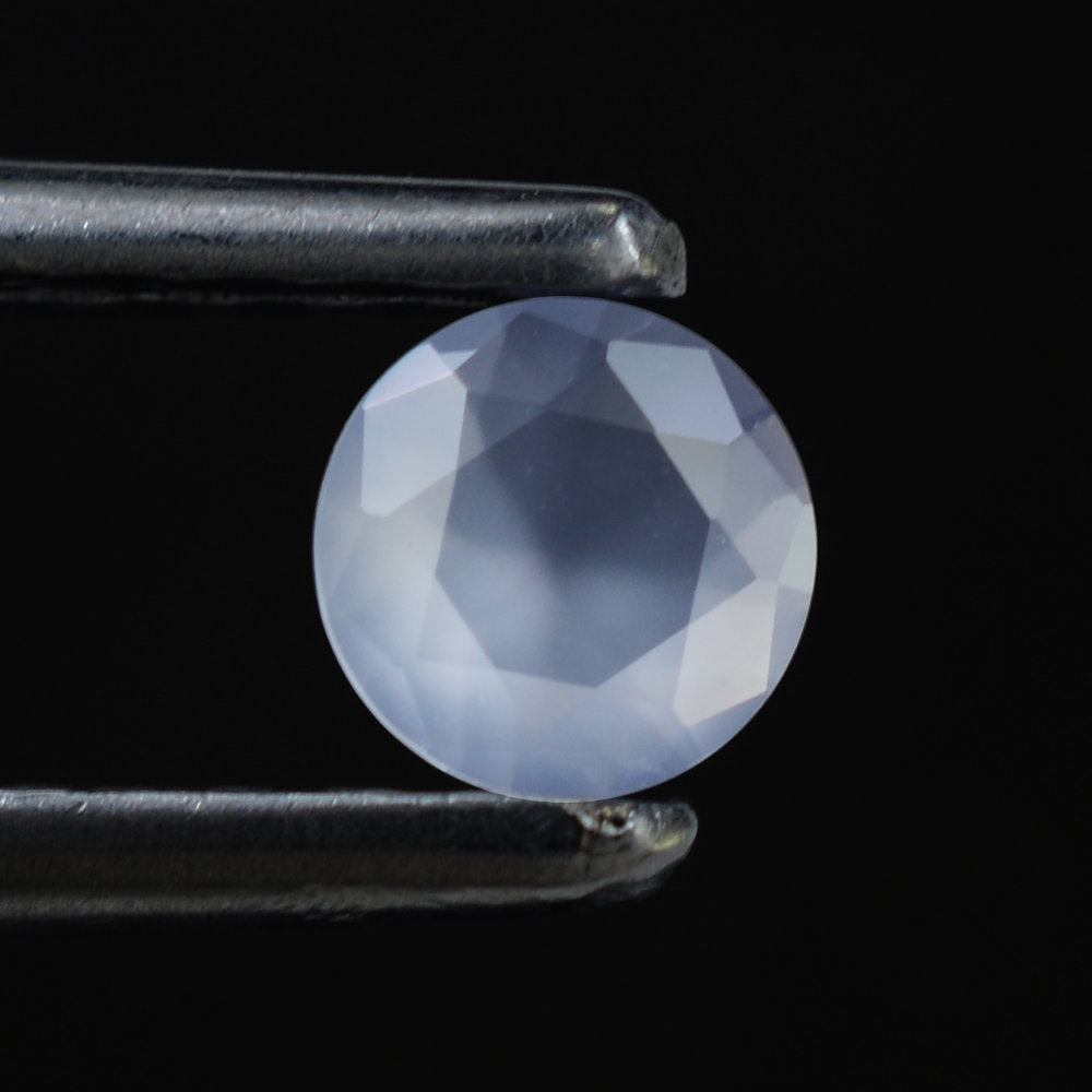 NATURAL BLUE CHALCEDONY SPECIAL CUT ROUND (AFRICAN) 4.20MM 0.25 Cts.