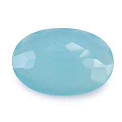 DYED PERU CHALCEDONY CUT OVAL 25.20X17.24MM 15.60 Cts.