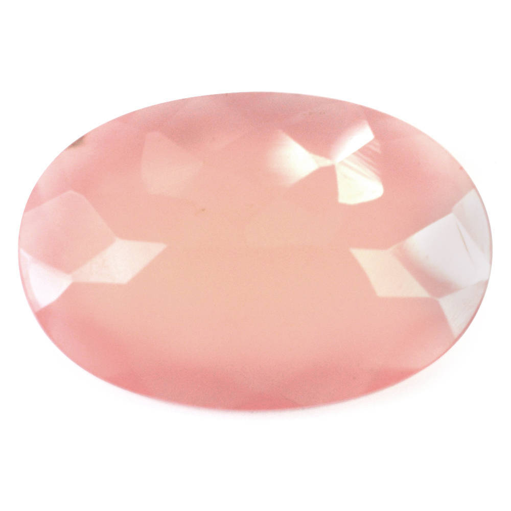 DYED PINK CHALCEDONY CUT OVAL 25.20X17.24MM 15.92 Cts.