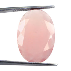 DYED PINK CHALCEDONY CUT OVAL 25.20X17.24MM 15.92 Cts.