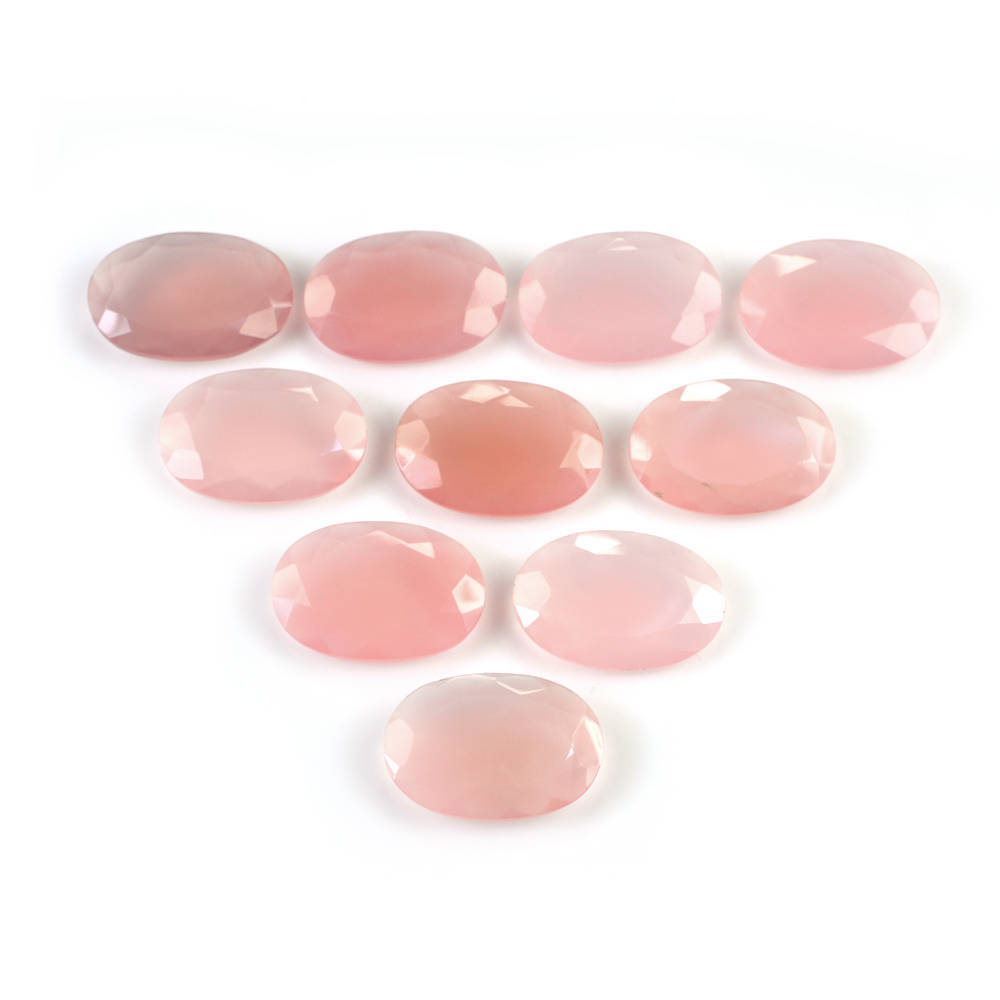 DYED PINK CHALCEDONY CUT OVAL 25.20X17.24MM 15.92 Cts.