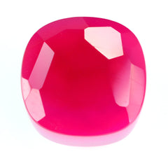 DYED RED FUCHSIA CHALCEDONY IRREGULAR CUT BOTTLE CORK 10.50MM 7.70 Cts.