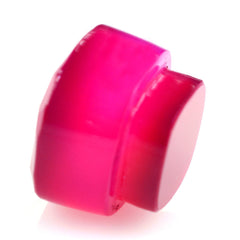 DYED RED FUCHSIA CHALCEDONY IRREGULAR CUT BOTTLE CORK 10.50MM 7.70 Cts.