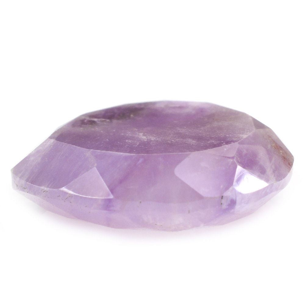 CAPE AMETHYST BOTH SIDE TABLE CUT IRREGULAR PEAR 22MM 22.82 Cts.