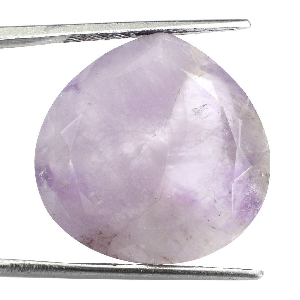 CAPE AMETHYST BOTH SIDE TABLE CUT IRREGULAR PEAR 22MM 22.82 Cts.