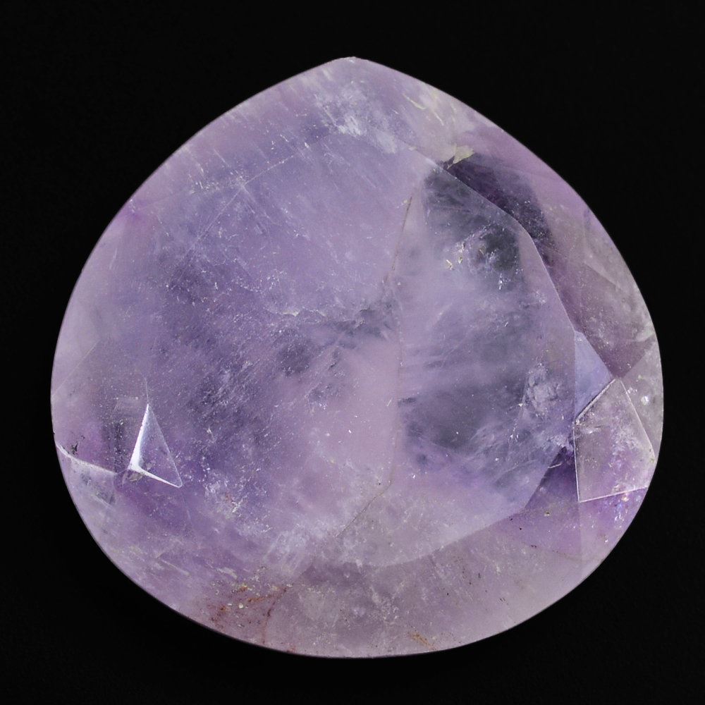 CAPE AMETHYST BOTH SIDE TABLE CUT IRREGULAR PEAR 22MM 22.82 Cts.