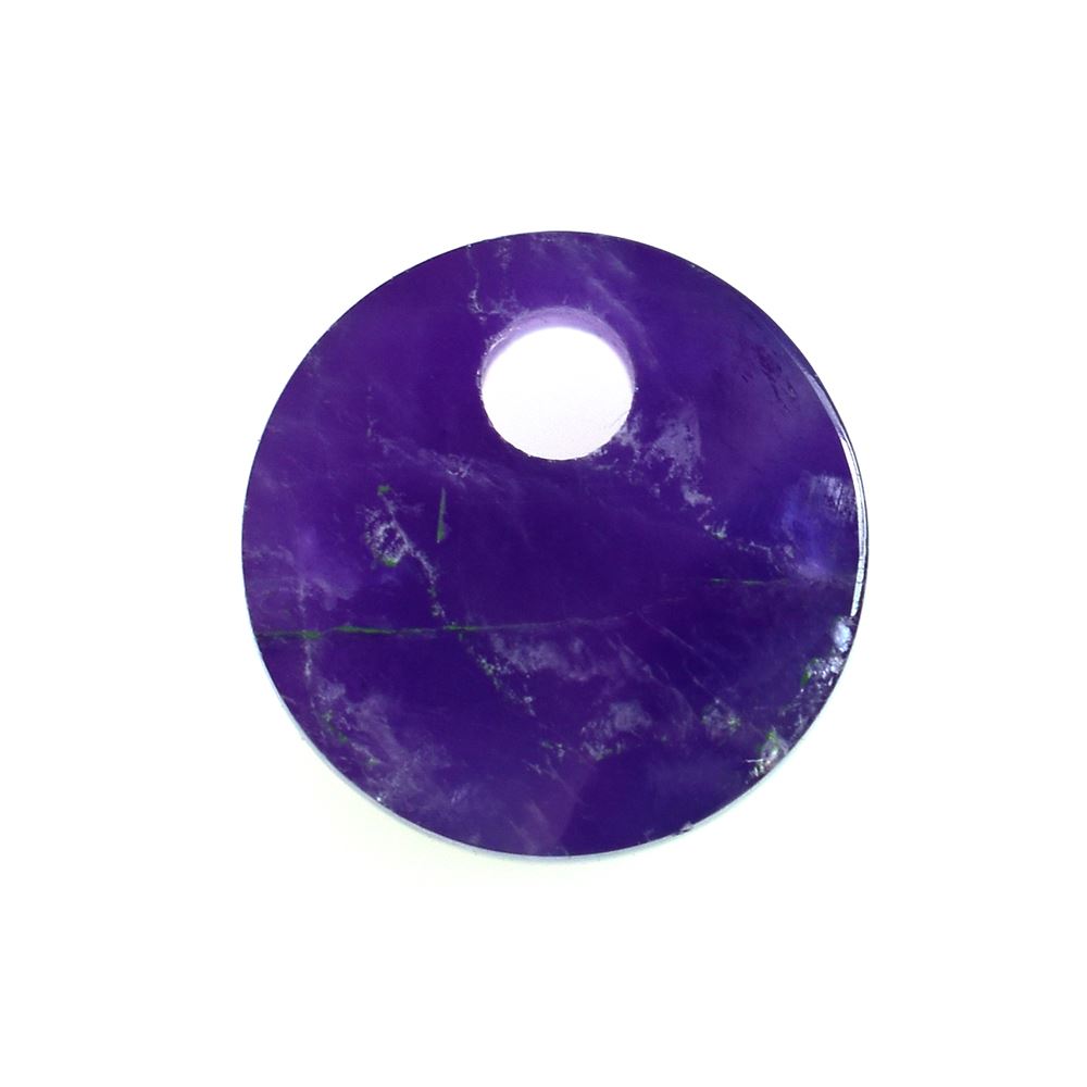 CAPE AMETHYST FLAT DISK ROUND 9.00X9.00 MM (FULL DRILL 2.00MM) 2.37 Cts.