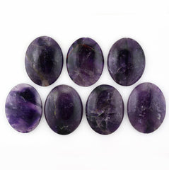 CAPE AMETHYST PLAIN OVAL CAB WITH HALF DRILL 40X30MM 67.03 Cts.