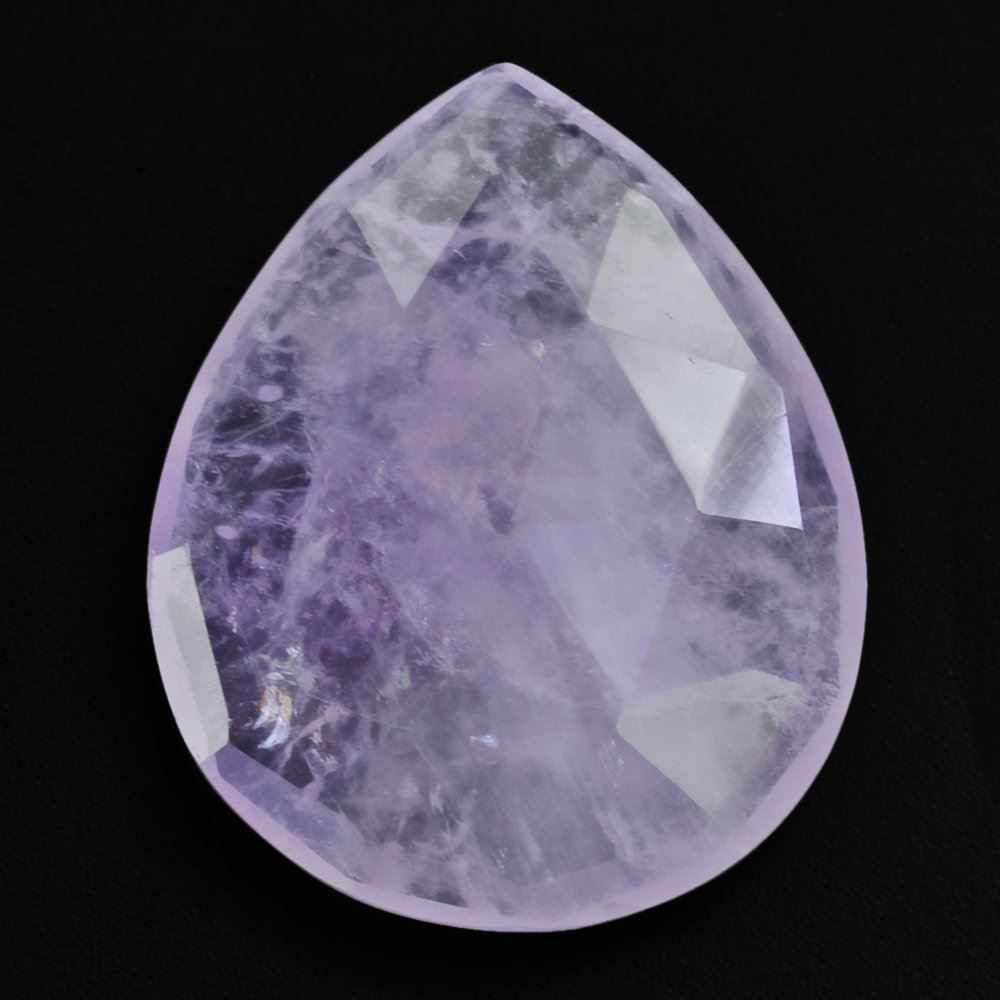 CAPE AMETHYST ROSE CUT BRIOLETTE PEAR 18X14.50MM 7.82 Cts.