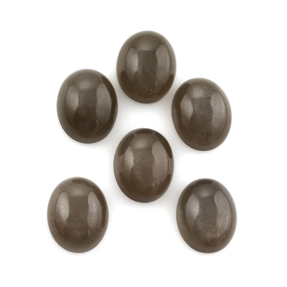 CHOCOLATE MOONSTONE OVAL CAB 10X8MM 2.49 Cts.