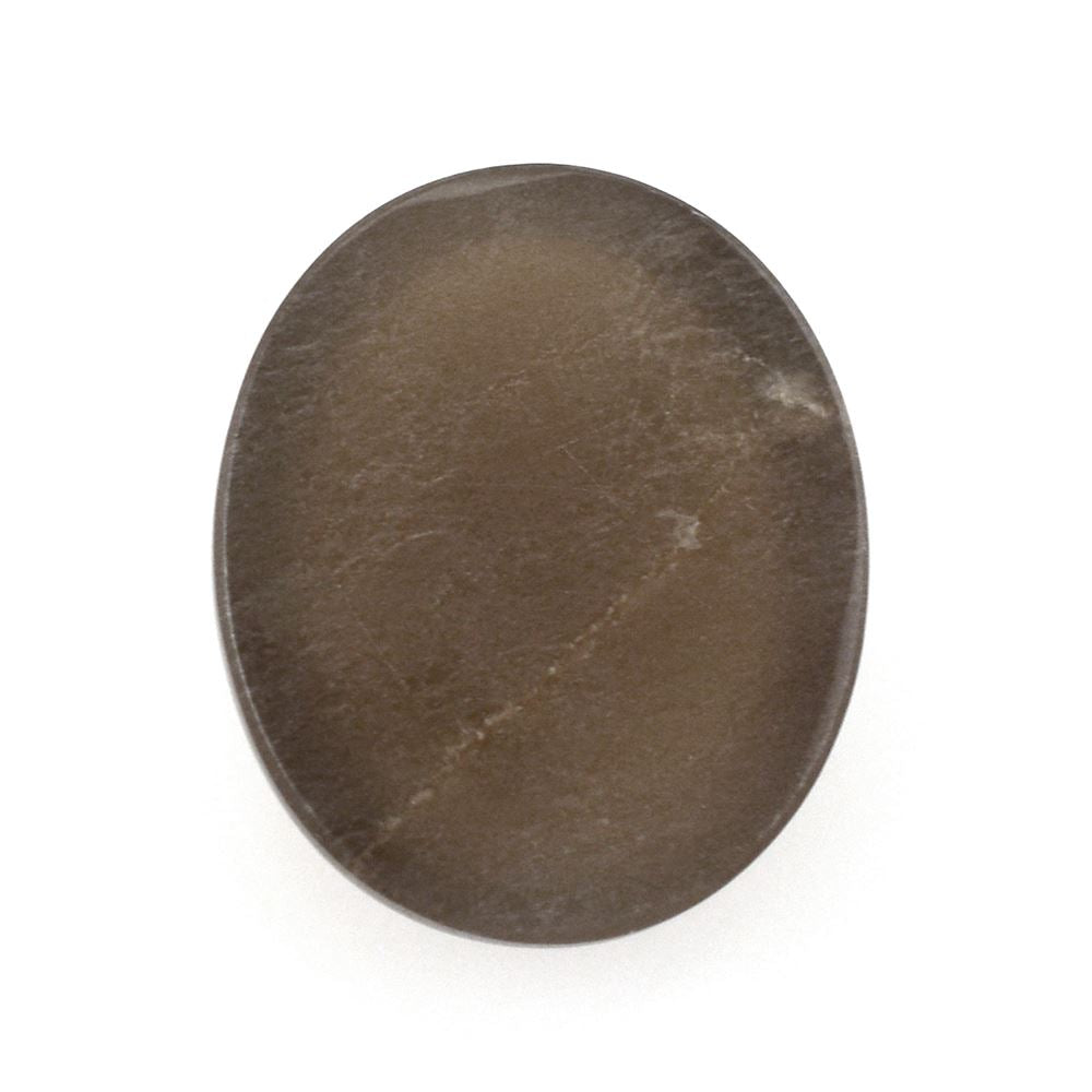 CHOCOLATE MOONSTONE OVAL CAB 12X10MM 4.70 Cts.