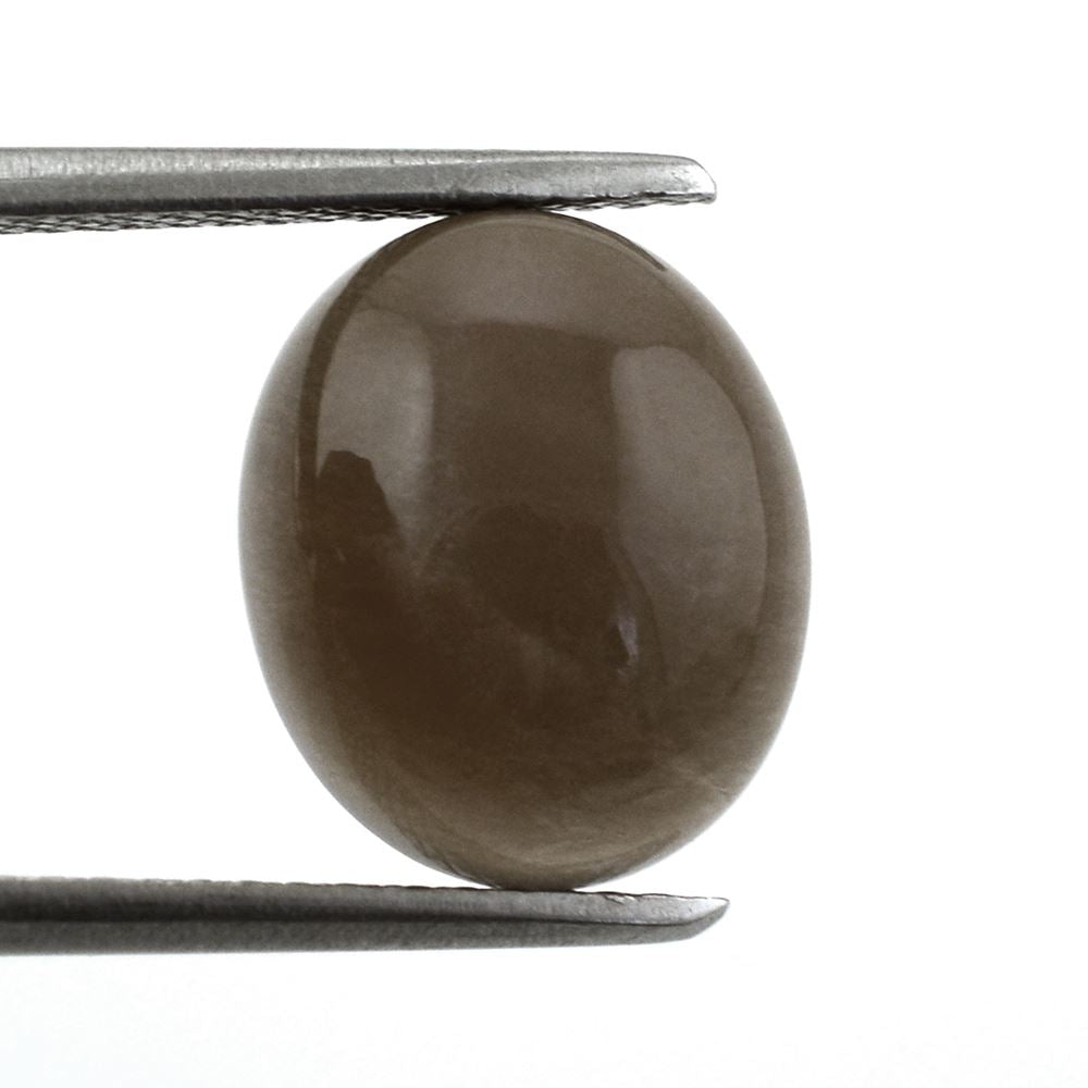 CHOCOLATE MOONSTONE OVAL CAB 12X10MM 4.70 Cts.