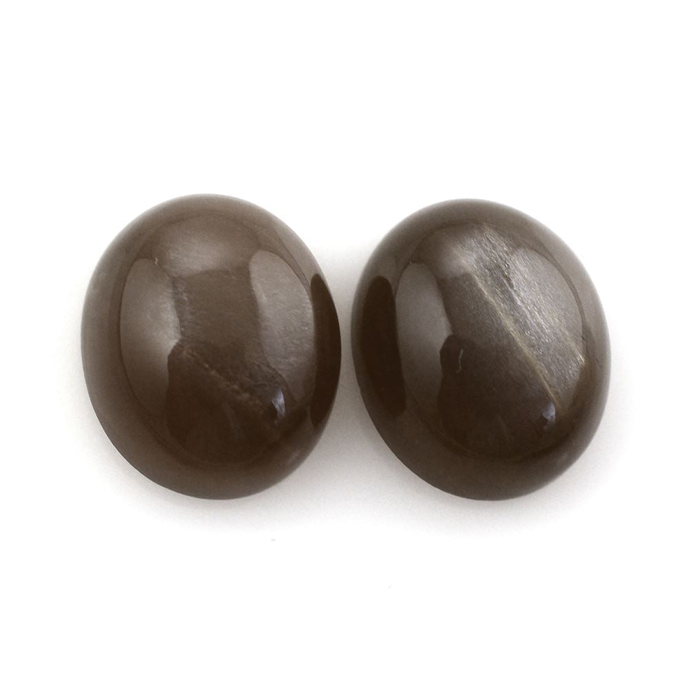 CHOCOLATE MOONSTONE OVAL CAB 12X10MM 4.70 Cts.