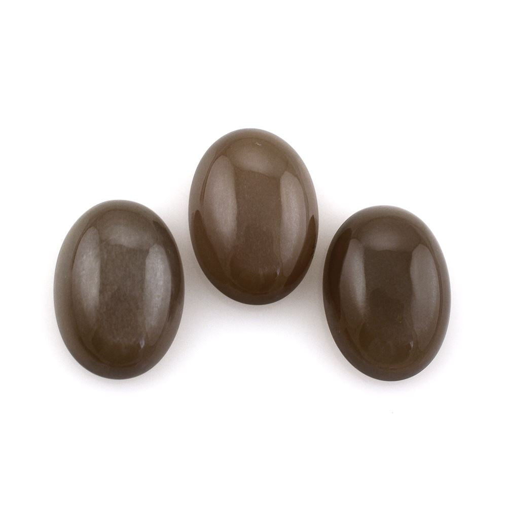 CHOCOLATE MOONSTONE OVAL CAB 14X10MM 5.03 Cts.