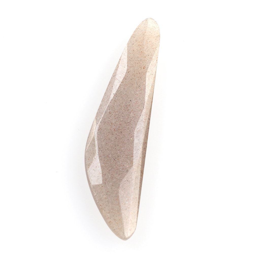 CHOCOLATE MOONSTONE BRIOLETTE HALF PEAR 27X7MM 3.78 Cts.