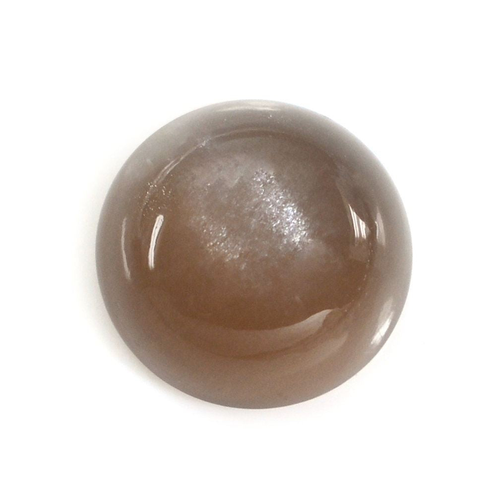 CHOCOLATE MOONSTONE ROUND CAB 10MM 3.27 Cts.