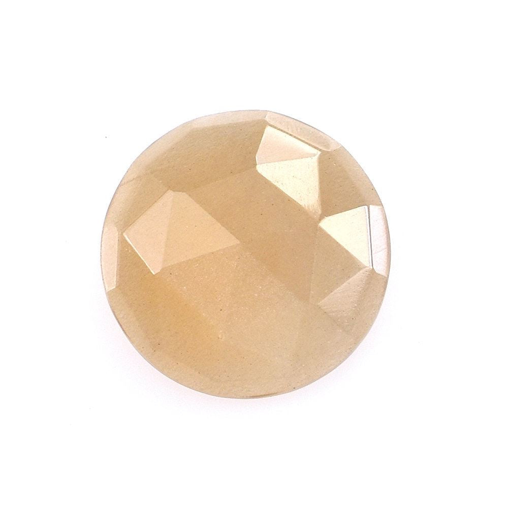 CHOCOLATE MOONSTONE ROSE CUT ROUND CAB (MEDIUM) 10.00MM 2.24 Cts.