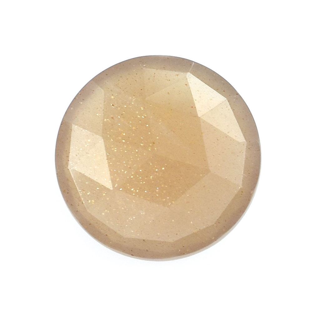 CHOCOLATE MOONSTONE ROSE CUT BRIOLETTE ROUND (MEDIUM) 12.00MM 4.48 Cts.