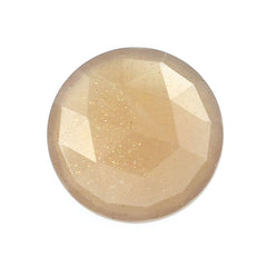 CHOCOLATE MOONSTONE ROSE CUT BRIOLETTE ROUND (MEDIUM) 12.00MM 4.48 Cts.