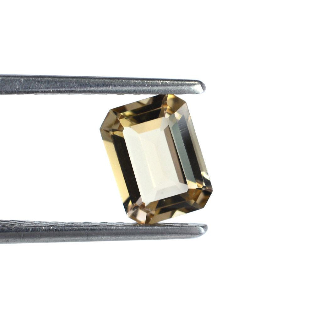 CHAMPAGNE QUARTZ CUT OCTAGON 8X6MM 1.37 Cts.