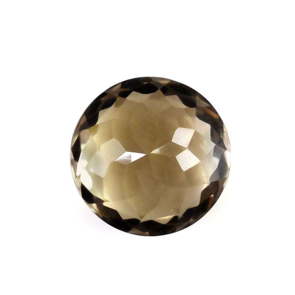 CHAMPAGNE QUARTZ PORTUGUESE CUT ROUND (DES#34) 10MM  3.80 Cts.