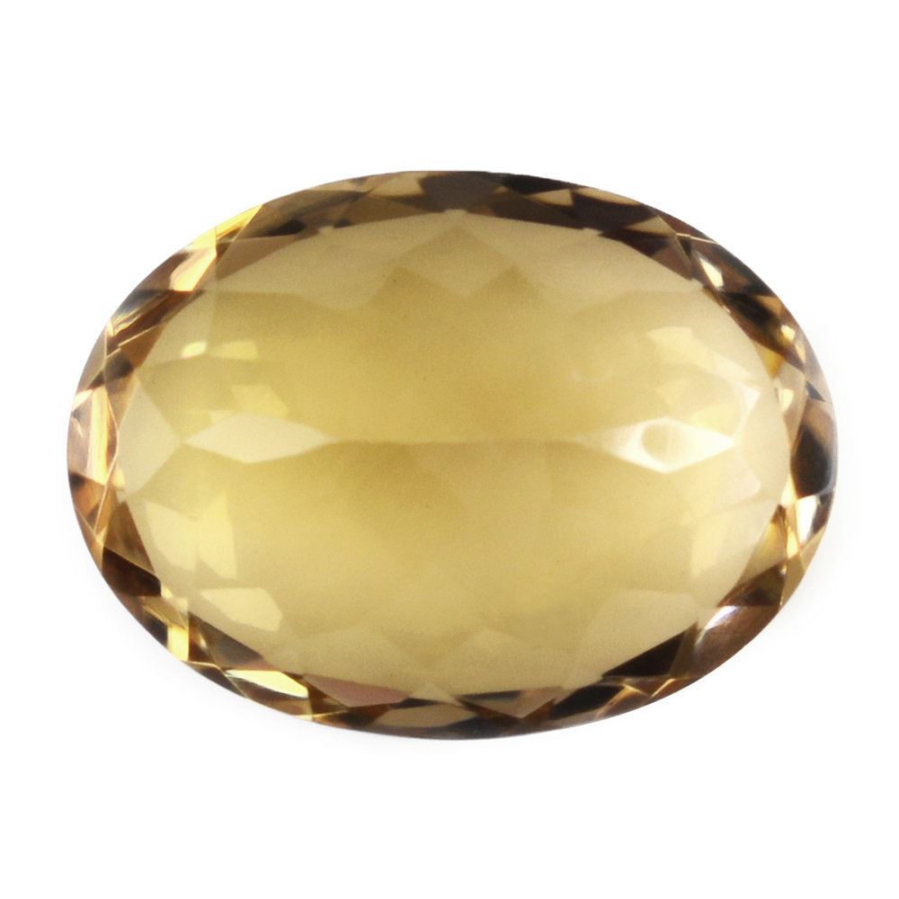 CHAMPAGNE QUARTZ CUT OVAL 16X12MM 8.57 Cts.