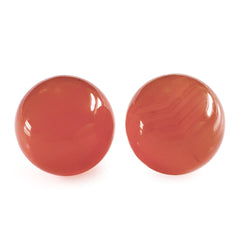 CARNELIAN PLAIN BALLS (HALF DRILL) 8.10MM 3.85 Cts.