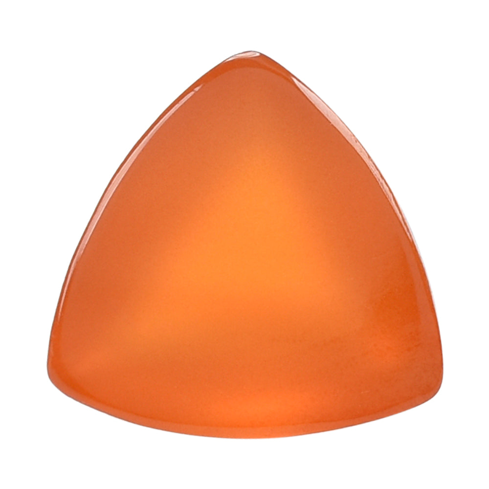 CARNELIAN SUGARLOAF TRILLION CAB (FLAT BOTTOM) 5MM (TH. 3.25-3.65MM) 0.55 Cts.