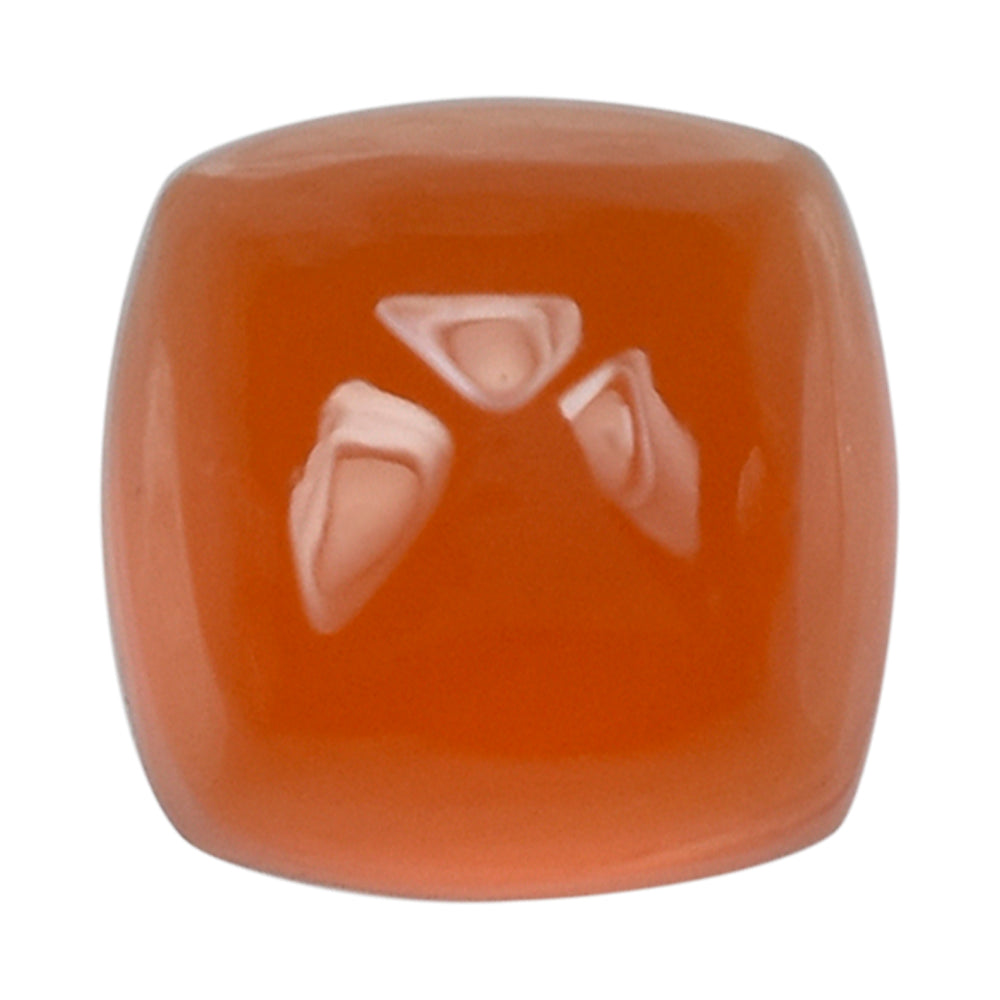 CARNELIAN SUGARLOAF CUSHION CAB (FLAT BOTTOM) 5MM (TH. 3.25-3.65MM) 0.75 Cts.