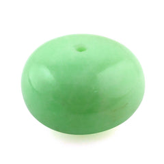 MINT CHRYSOPRASE PLAIN ROUNDEL BEADS (FULL DRILL 0.80MM) 13.50MM 12.13 Cts.