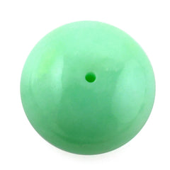 MINT CHRYSOPRASE PLAIN ROUNDEL BEADS (FULL DRILL 0.80MM) 13.50MM 12.48 Cts.