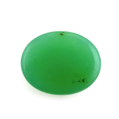 NATURAL CHRYSOPRASE OVAL CAB 10X8MM 2.45 Cts.