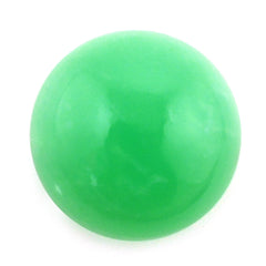 NATURAL CHRYSOPRASE ROUND CAB 12MM 6.72 Cts.