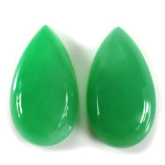 CHRYSOPRASE PEAR CAB (NICE) 25X14MM 20.73 Cts.