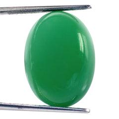 CHRYSOPRASE OVAL CAB 22X16MM 24.80 Cts.