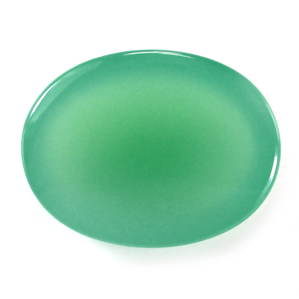 CHRYSOPRASE OVAL CAB 15.50X12MM 8.50 Cts.