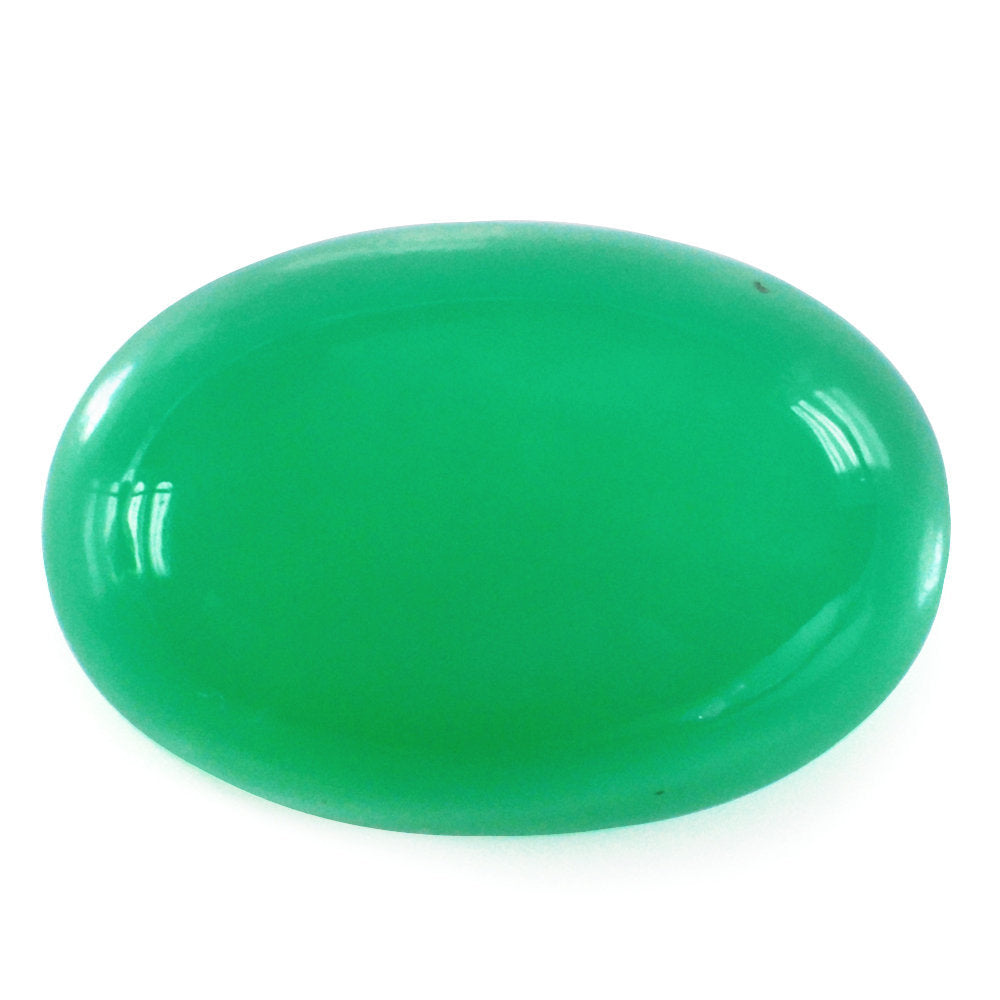 CHRYSOPRASE OVAL CAB 17.50X12MM 10.55 Cts.