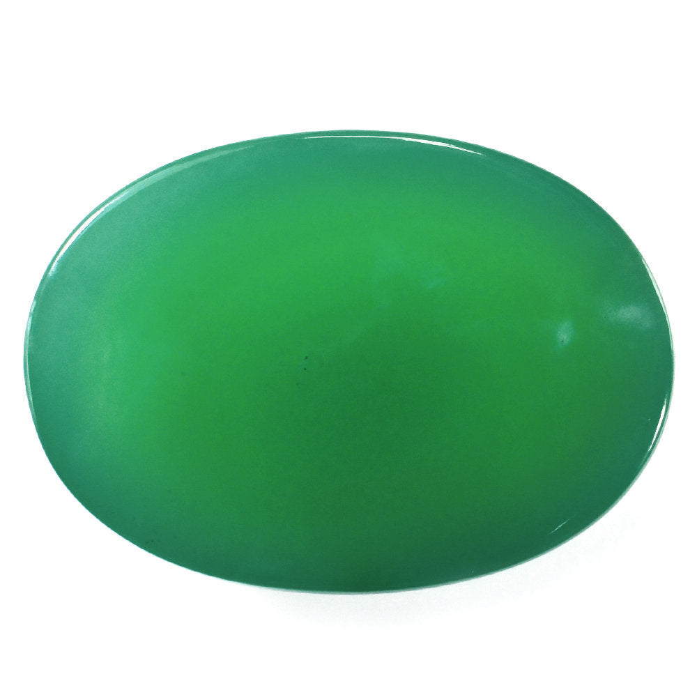 CHRYSOPRASE OVAL CAB 28X20MM 41.05 Cts.