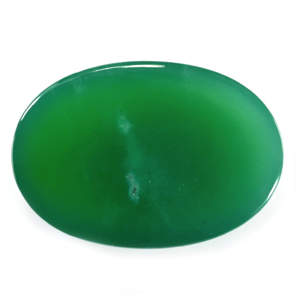 CHRYSOPRASE OVAL CAB 30X21MM 42.65 Cts.