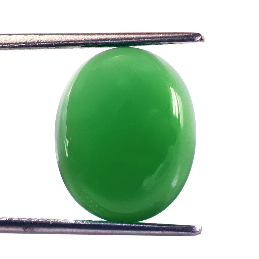 CHRYSOPRASE OVAL CAB 16X13MM 9.35 Cts.