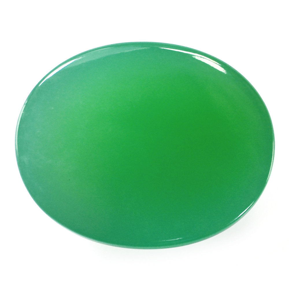 CHRYSOPRASE OVAL CAB 20X16MM 22.65 Cts.