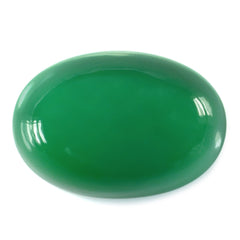 CHRYSOPRASE OVAL CAB 26X18MM 34.80 Cts.